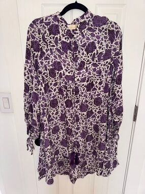 Natalie Martin Purple Floral Print Tunic